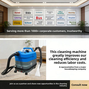 Nettoyeur Vapeur Commercial avec Extraction pour Nettoyage en Profondeur des Tapis et Canapés, Machine à Injection d'<span class=keywords><strong>Eau</strong></span> Chaude et Aspiration - Product Image 6