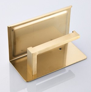 Étagère pour téléphone portable, porte-serviettes en or brossé, auto-adhésive, 1 pièce - Product Image 3