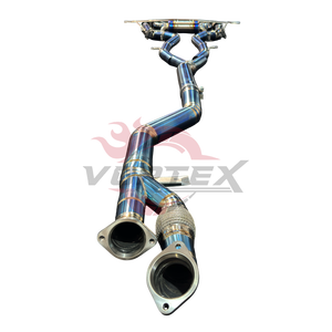 Système d'échappement sport Catback Vortex pour G80 G82 M3 M4 en alliage de titane finition bleu brûlé écaille de poisson épaisseur 1,2 mm - Product Image 5