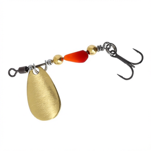 Willow Leaf <span class=keywords><strong>Mepps</strong></span> Style Spinner-Köder, Kupfergewicht Farbige Rotierende Flügelköder mit Dreifachhaken für Süßwasser-Barsch, Forelle, Hecht - Product Image 1