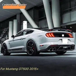 Mrd sợi carbon Spoiler cho Ford Mustang Gt500 2015 + bất sợi carbon Spoiler phía sau cánh 2pcs phong cách