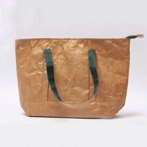 Custom Logo Washable Durable Kraft Paper Handbag Reusable and Waterproof Eco Dupont Tyvek Tote for Gift Packaging and Shopping - Product Image 6