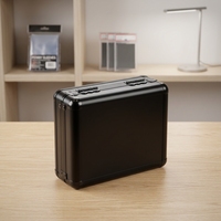 Boîte de rangement pour cartes en aluminium - Écologique, isolée, durable, portable, design simple et décontracté
