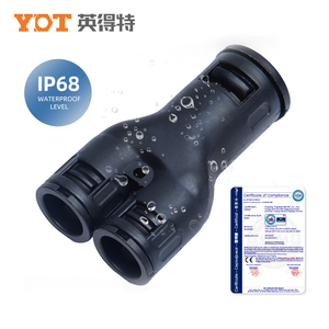 המפרק טי טי-מפגר עמיד למים 3-כיוונית עם צינור גומי בצורת y 3-כיווני - Product Image 3