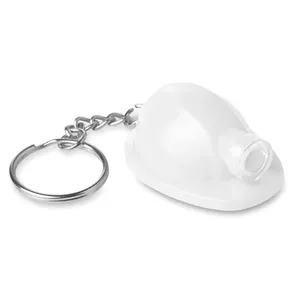 गर्म बिक्री सुरक्षा हेलमेट प्लास्टिक चाबी का गुच्छा के साथ पदोन्नति उपहार के लिए कुंजी श्रृंखला का नेतृत्व किया
