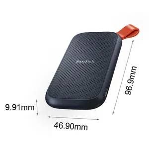 Disque dur externe Sandisk-E30, SSD portable, USB type C, 480 Go, 2 To, 1 To, jusqu'à 520 m/s pour ordinateur portable, ordinateur de bureau, PC