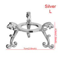 Support de boule de cristal en métal doré et argenté, nouveau design en forme de trépied, base sphérique, vente en gros