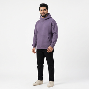 Sweat-shirts unisexes pour hommes de haute qualité, 100% coton, style streetwear, séchage rapide, respirant, coupe ample, logo brodé personnalisé - Product Image 1