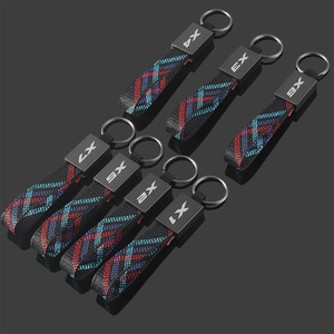 Ceinture tressée Oxford avec logo de voiture, <span class=keywords><strong>porte</strong></span>-clés en alliage de zinc pour M X1 <span class=keywords><strong>X2</strong></span> X3 X4 X5 X6 X7 - Product Image 3