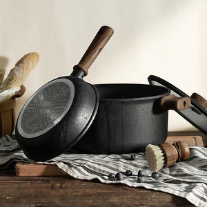 Juego de Utensilios de Cocina Modernos de Aluminio Fundido, Ecológicos, con Interior Antiadherente, Asas de Baquelita, Exterior Resistente <span class=keywords><strong>a</strong></span> Altas Temperaturas, para el Hogar - Product Image 6