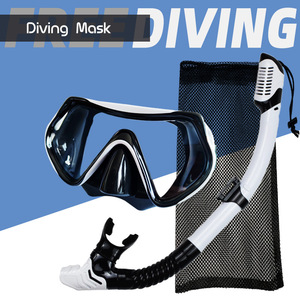 Ensemble de plongée avec masque en silicone et tuba à tube sec, lunettes de natation pour adulte, équipement de plongée libre étanche - Product Image 3