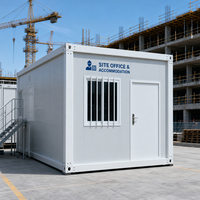 Maison conteneur pliable de 30 pieds, bâtiment modulaire préfabriqué pour bureau, clinique, salle de classe