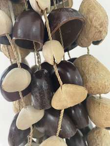Carillons éoliens en coquilles de graines de Panji, Ju Ju, Kenari, instruments de percussion naturels à base de fruits, accessoires - Product Image 6