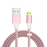 Câble de charge tressé en nylon économique USB-A vers Micro 5V, idéal pour les situations de fonctionnement, pièce de rechange de charge pour téléphone