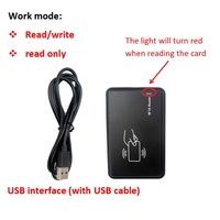 Lector y Escritor RFID UHF Portátil Plug and Play de 860-960 MHz, Emulación de Teclado HID OTG USB para Windows, Android e iOS