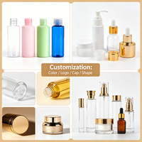 Atomiseur en verre transparent personnalisé pour sérum, cosmétiques et parfums, format carré, 30ml, 50ml, 100ml, avec impression de marque privée