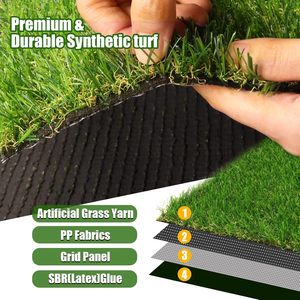 Tapis de <span class=keywords><strong>gazon</strong></span> synthétique LUYI pour terrain de football, 10 mm, tapis de <span class=keywords><strong>gazon</strong></span> artificiel sûr, grand tapis de <span class=keywords><strong>gazon</strong></span> en <span class=keywords><strong>rouleau</strong></span>, panneaux de sol pour jardin - Product Image 2