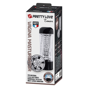 เครื่องช่วยสำเร็จความใคร่ชายแบบสั่นสะเทือน PRETTY LOVE พร้อมระบบดูดสุญญากาศ ปรับความเร็วได้หลายระดับ ถ้วยช่วยสำเร็จความใคร่ ของเล่นทางเพศ - Product Image 6