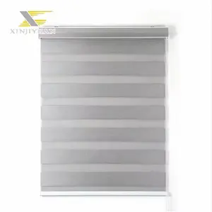 Customized Size Manual Polyester Indoor Blackout Zebra Blinds Zebra For Office