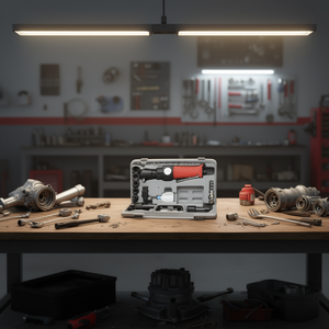 Juego de Llaves de Trinquete Fervi con Juego de Vasos, Kit de Herramientas de 10 Piezas para Reparación Automotriz - Product Image 3