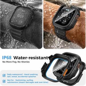 ฟิล์มกันรอยหน้าจอนาฬิกาแบบกันน้ำสำหรับ Apple Watch Ultra 4 รุ่นแฟชั่น PC เคลือบเงาเต็มจอ ขนาด 49 มม. พร้อมเคสป้องกัน - Product Image 2