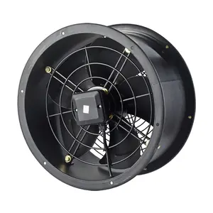 Cast Iron Blade Strong Wind Ducting Fan 220V Single Phase 12" Axial Wall Fan