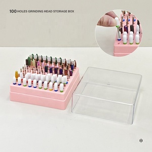 Boîte <span class=keywords><strong>de</strong></span> rangement <span class=keywords><strong>de</strong></span> tête <span class=keywords><strong>de</strong></span> meulage <span class=keywords><strong>de</strong></span> manucure <span class=keywords><strong>vide</strong></span> 100 trous boîte d'affichage <span class=keywords><strong>de</strong></span> forets à ongles boîte d'affichage <span class=keywords><strong>de</strong></span> poussière propre en plastique - Product Image 3