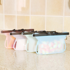 2019 nuevo producto de silicona <span class=keywords><strong>bolsa</strong></span> de alimentos <span class=keywords><strong>Stasher</strong></span> reutilizable alimentos de silicona <span class=keywords><strong>bolsa</strong></span> de almacenamiento - Product Image 4