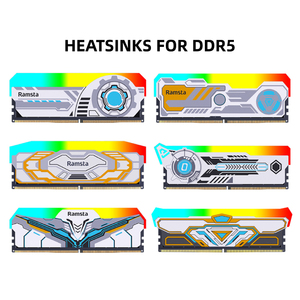 RamstaシリーズWth Heatsinkダイナミック<span class=keywords><strong>LED</strong></span>ライトDDR5 RGB <span class=keywords><strong>RAM</strong></span> 16GBX2 5600 7200Mhzゲーム用オリジナル新品デスクトップPC5 - Product Image 3