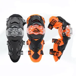 Rodilleras para motocicleta, rodilleras para bicicleta de montaña, deportes al aire libre, rodillera para Motocross, equipo protector para conductores de carreras