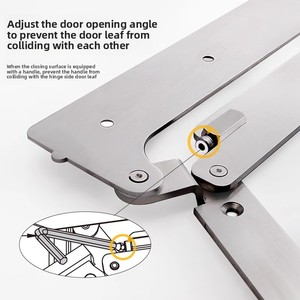 Set Completo di Accessori per Porte Pieghevoli, Design a 180 Gradi, Binario <span class=keywords><strong>Scorrevole</strong></span>, Stile Moderno e Minimalista per Camera da Letto - Product Image 2