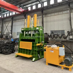 Factory Sale Vertical Hydraulic Scrap Used Tire Baling Bailing Baler Machine For Tyres