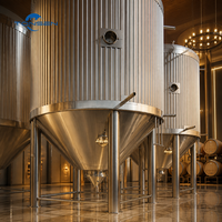Cuve de Fermentation Conique à Double Enveloppe en Acier Inoxydable 304 316 Personnalisée Tonsen pour Installation de Brasserie Artisanale