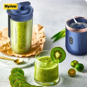 Myriver Blender Mini Portabel, Usb Elektrik, Aman Dapat Diisi Ulang Pencampuran Jus Penghancur Es Smoothie Perjalanan