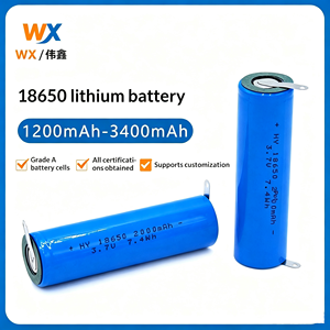 Batterie au lithium cylindrique Weixin 37V 18650 pleine capacité, sans fausses spécifications, cellule au lithium rechargeable certifiée CE/- - Product Image 1