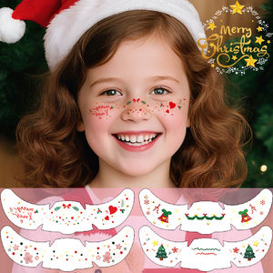 Nueva piel segura Feliz Navidad lindo estilo niños impermeable impreso colorido cuerpo temporal cara pecas <span class=keywords><strong>tatuaje</strong></span> pegatina - Product Image 4