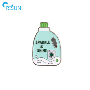 Customised Enamel Spray Detergent <strong>Laundry</strong> <strong>Liquid</strong> Brooch Pins Custom Logo Bleaching Sud Vibes <strong>Laundry</strong> Detergent Enamel Pin Badge - Product Image 3