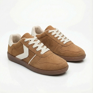 <span class=keywords><strong>Zapatillas</strong></span> Deportivas Casuales Retro de PU Color Bronceado para <span class=keywords><strong>Mujer</strong></span>, con Tira en <span class=keywords><strong>V</strong></span> en Contraste, para Fin de Semana, Compras, Picnic al Aire Libre, Calzado de Moda - Product Image 2