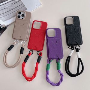 Coque de téléphone élégante en cuir PU avec fente pour carte et lanière, housse de téléphone antichoc pour iPhone 17 16 15 14 <span class=keywords><strong>13</strong></span> 12 Pro Max Plus - Product Image 5