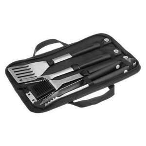 ESTUCHE CON 4 ACCESORIOS DE ACERO INOXIDABLE PARA BARBACOA - Product Image 1