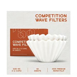 Joinhot Wavy Drip Coffee Filter Paper 50-Pack For 1-4 People Pour Over Coffee Disposable - Product Image 4