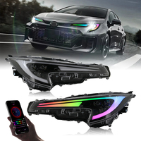 Nuevo Conjunto de Faros Delanteros para Toyota Corolla 2020-2024 con Luz Diurna LED Modificada, Lente de Señal de Giro, 6000k