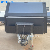 Wetruth Remorque de camping-car légère en aluminium aéronautique pour l'extérieur, charge utile de 500 kg, couleur personnalisable, utilisation tout-terrain, voyage