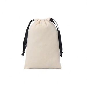 Wholesale Eco Friendly Custom Printed Personalized Colorful Natural Canvas Cotton Drawstring <b>Bag</b> - Product Image 6