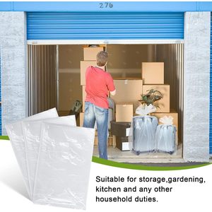 24x24 Inch Clear Plastic <b>Bags</b> Heavy Duty 2 Mil Three Side Seal For Packaging Storage Shipping 50 Pcs - Product Image 6