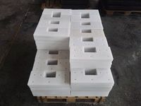 Matériau UHMWPE de pièce en plastique C4D personnalisé rond blanc pour l'industrie