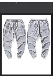 Модные спортивные нейлоновые повседневные брюки дышащие свободные брюки для мужчин - Product Image 6
