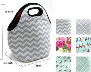Borsa Termica Leggera Personalizzabile con Strisce, Lavabile, per Pranzo o Gite, con Cinghie, in Neoprene Isolante, per Donne <span class=keywords><strong>e</strong></span> Uomini - Product Image 2