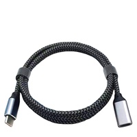 Angle droit 5A charge rapide type-c mâle femelle USB C câble d'extension pour imprimante IOS appareils ordinateurs PD câble de données Compatible