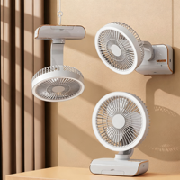 Ventilateur mural portable rechargeable à double usage pour cuisine et bureau, avec télécommande, à oscillation et refroidissement, en promotion